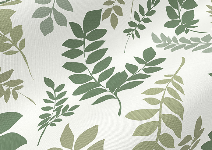 Breezy Leaves, Greenery - Twist&Fit Roller Blind - Image 4